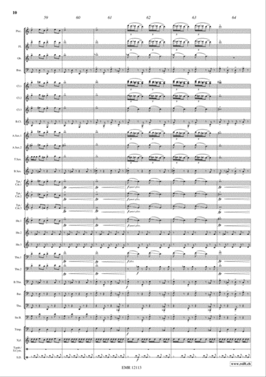 Sabre Dance Concert Band scores gallery preview page 11