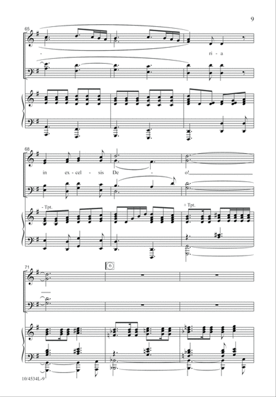 Gloria! 4-Part scores gallery preview page 10