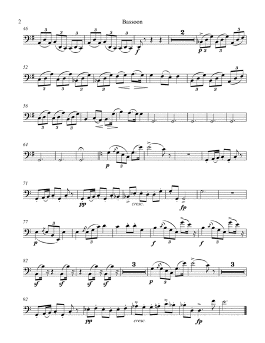 Moments Musicaux I Woodwind Quartet scores gallery preview page 2