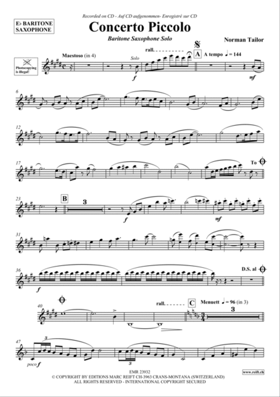 Concerto Piccolo Concerto Piccolo Piccolo scores gallery preview page 2