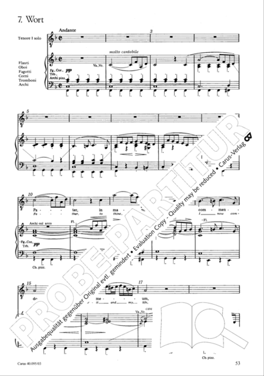 The Seven Words (Die Sieben Worte) 4-Part scores gallery preview page 54