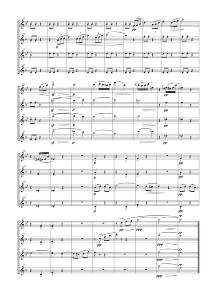 Andante Cantabile for Saxophone Quartet (SATB) image number null