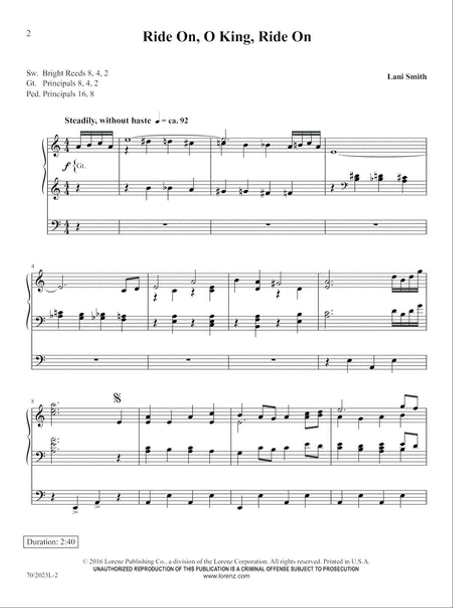 The Organist's Library, Vol. 61 Organ scores gallery preview page 2