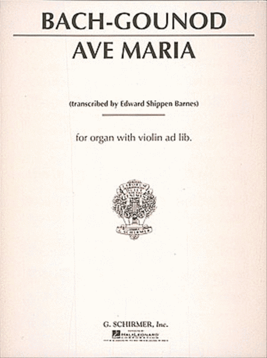 Ave Maria Organ scores gallery preview page 1