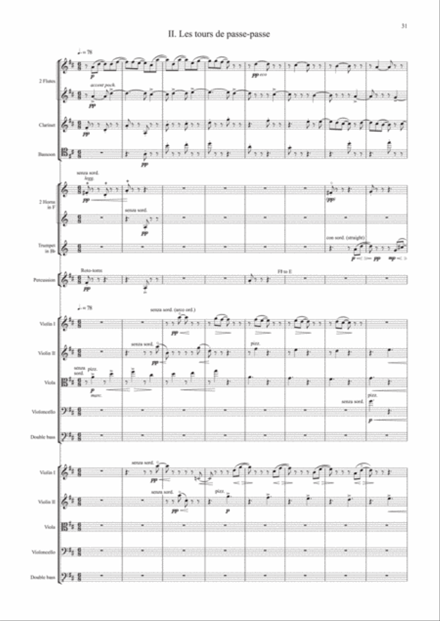 Three Studies from Couperin Orchestra scores gallery preview page 4