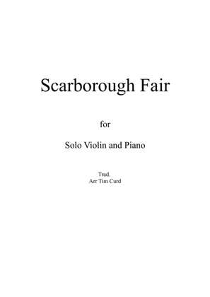 Book cover for Scarborough Fair for Solo Violin and Piano