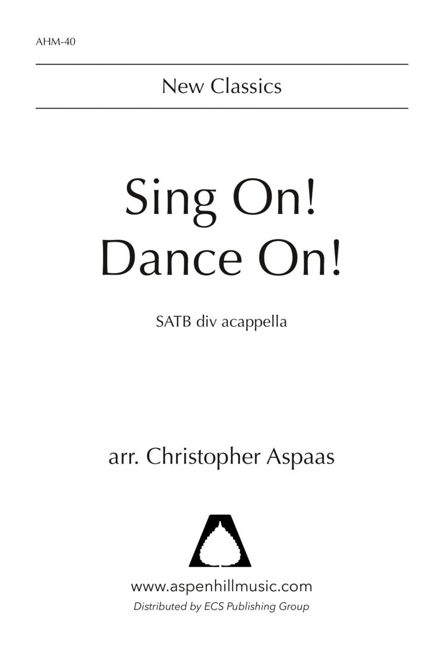Sing On! Dance On! Sing On! Dance On! Divisi scores gallery preview page 1