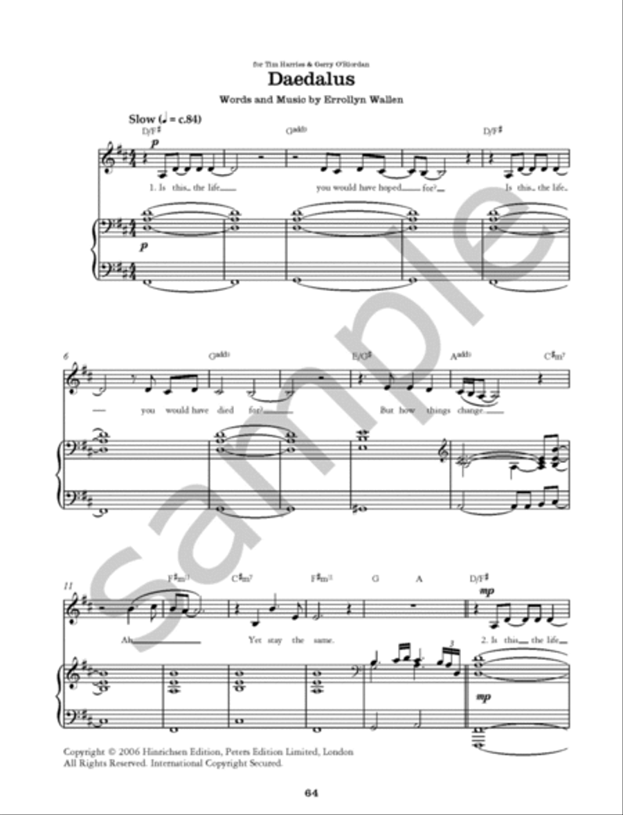 The Errollyn Wallen Songbook for Voice and Piano Piano, Vocal scores gallery preview page 4
