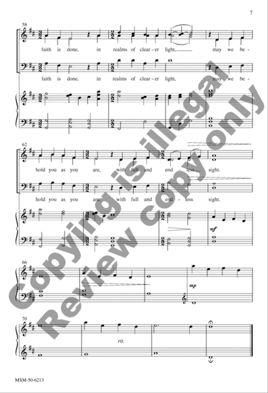 We Walk by Faith We Walk by Faith 3-Part scores gallery preview page 7