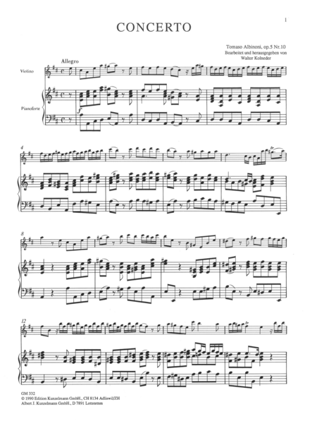 Concerto a cinque Op. 5/10
