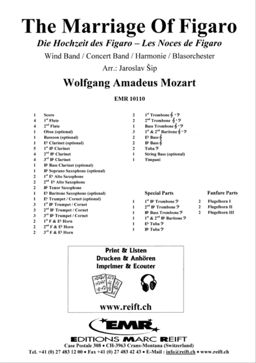 The Marriage Of Figaro Concert Band scores gallery preview page 2