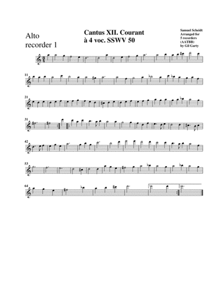 Courant SSWV 50 (arrangement for 5 recorders)