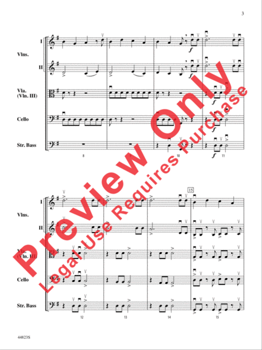 Presto! Presto! String Orchestra scores gallery preview page 12