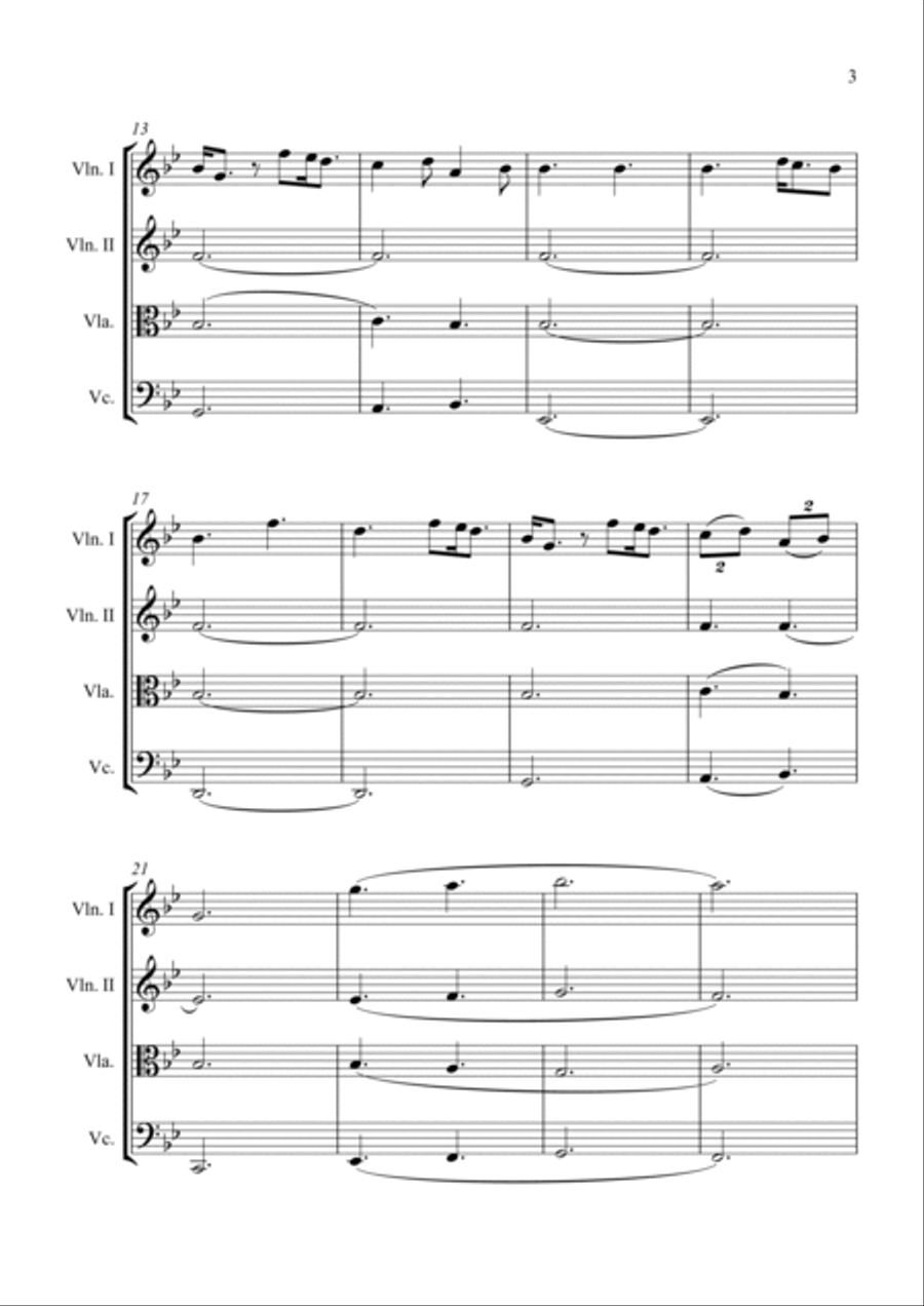 A Thousand Years String Quartet scores gallery preview page 4