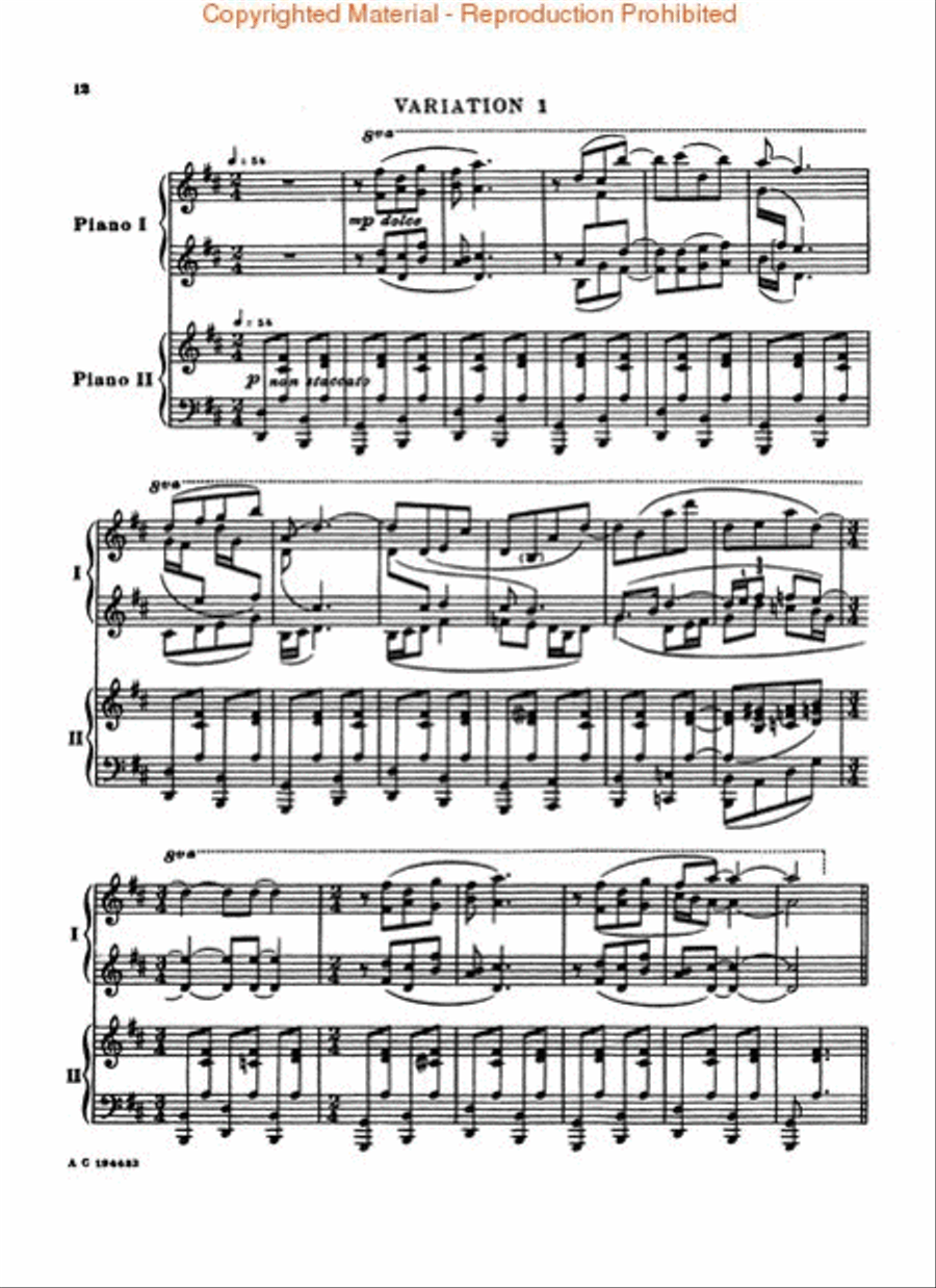 Sonata for Two Pianos Sonata for Two Pianos Piano Solo scores gallery preview page 3