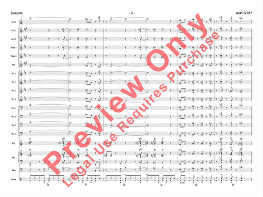 What Is Hip What Is Hip Jazz Ensemble scores gallery preview page 13