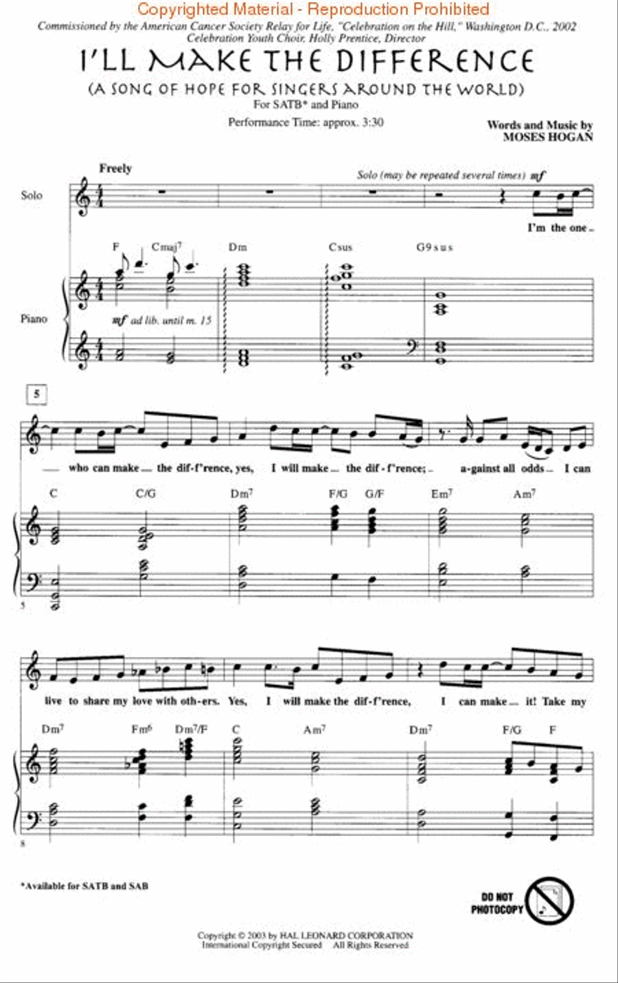 I'll Make the Difference 4-Part scores gallery preview page 2