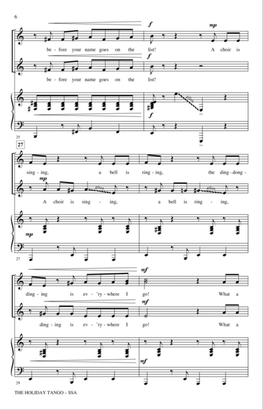The Holiday Tango! SSA scores gallery preview page 5