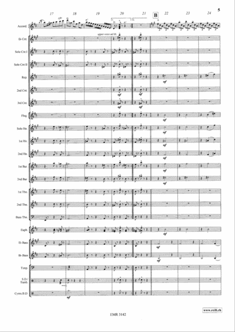 Mazurka Italiana Brass Band scores gallery preview page 6