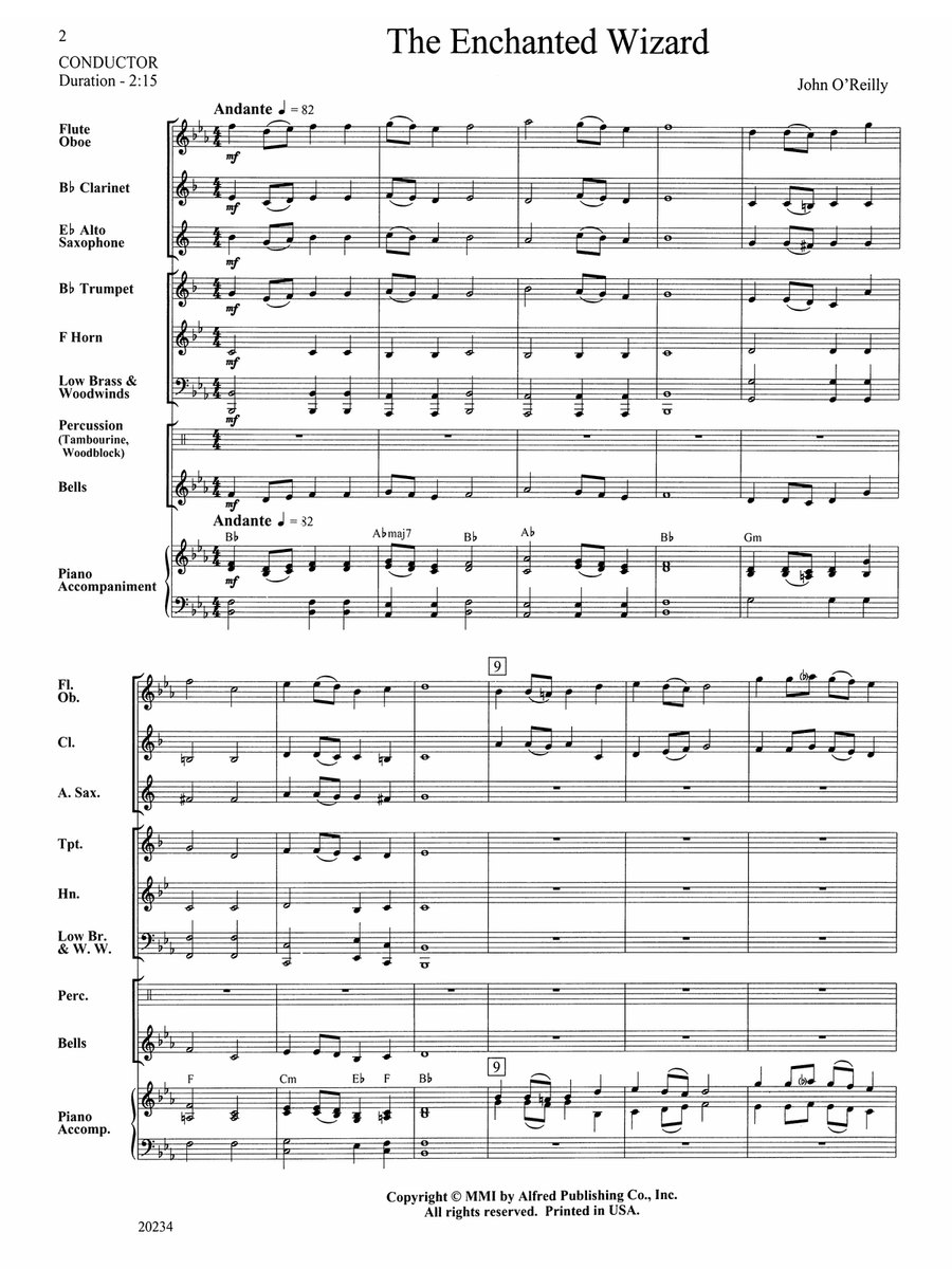 The Enchanted Wizard: Score