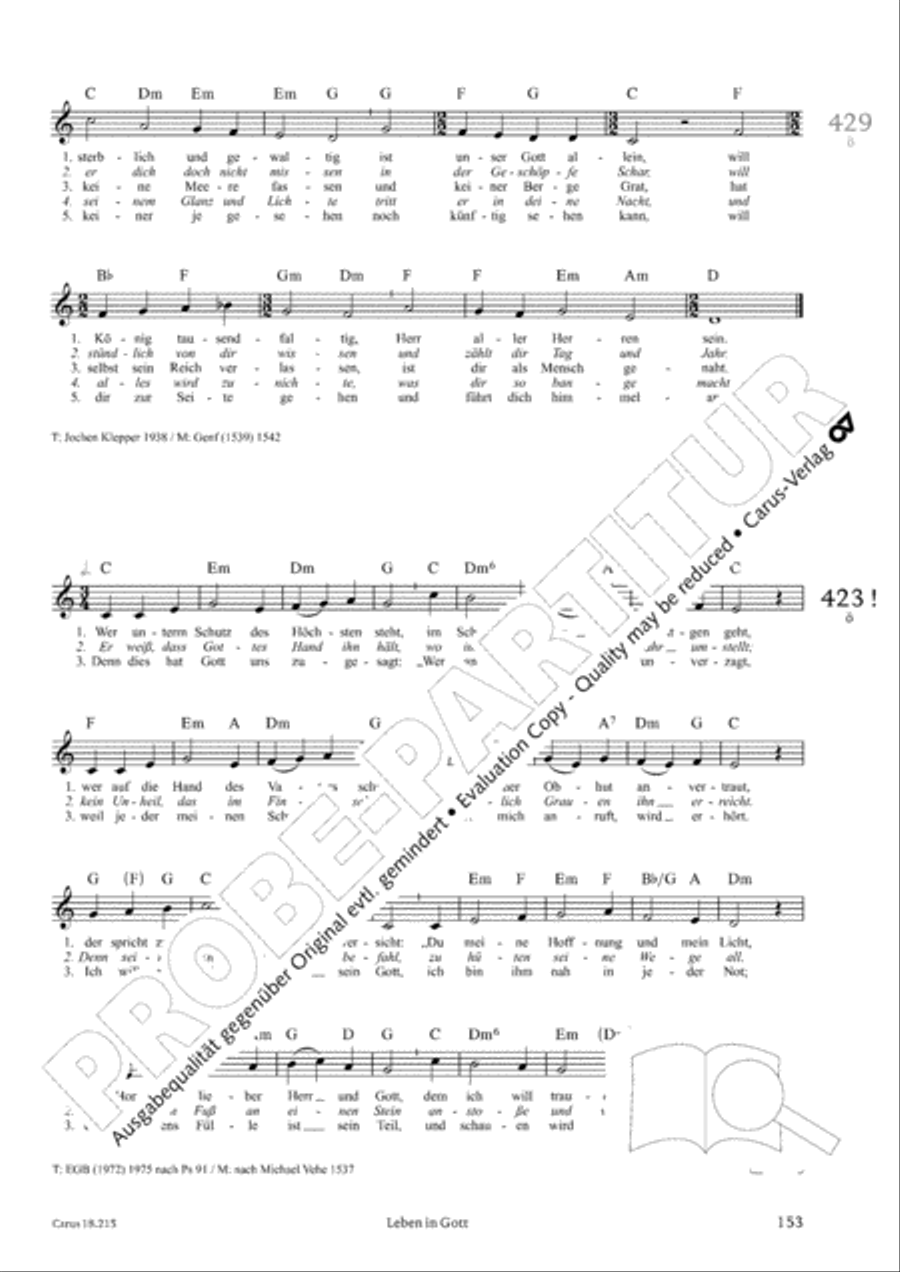 Gitarrenbuch zum Gotteslob Guitar scores gallery preview page 144