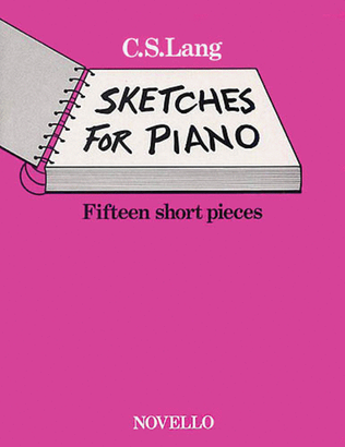 Book cover for Lang Sketches For Piano 15 Short Pieces