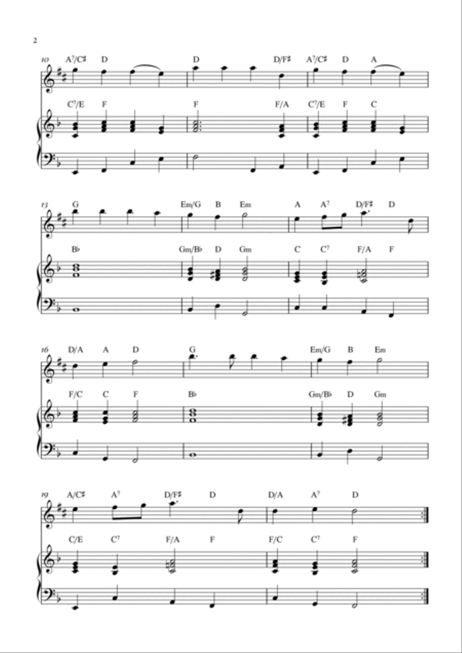 Hark! The Herald Angel Sings Alto Saxophone scores gallery preview page 2