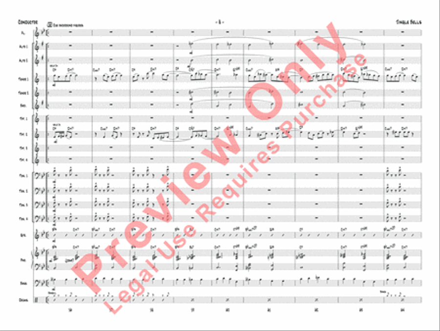Jingle Bells (score only) Jazz Ensemble scores gallery preview page 11