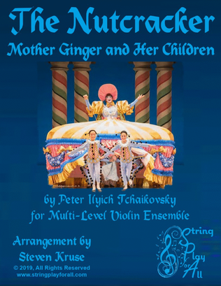 Book cover for Mother Ginger and Her Children for Multi-Level Violin Ensemble