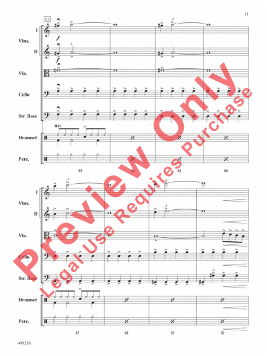 Black Adam String Orchestra scores gallery preview page 12