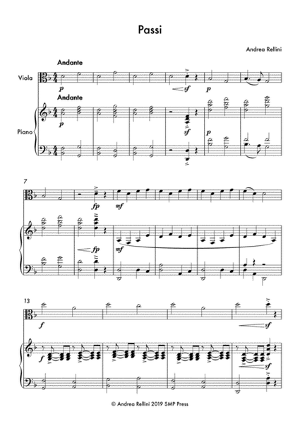 Passi (Steps) for Viola & Piano image number null