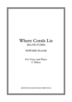 Book cover for Where Corals Lie - Sea Pictures (C Minor)