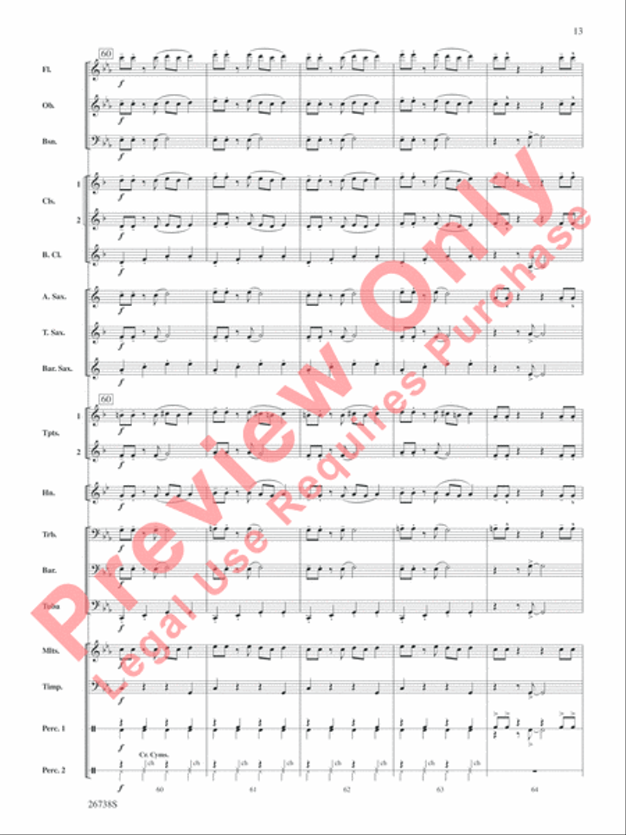 Superheroes R Us Concert Band scores gallery preview page 14