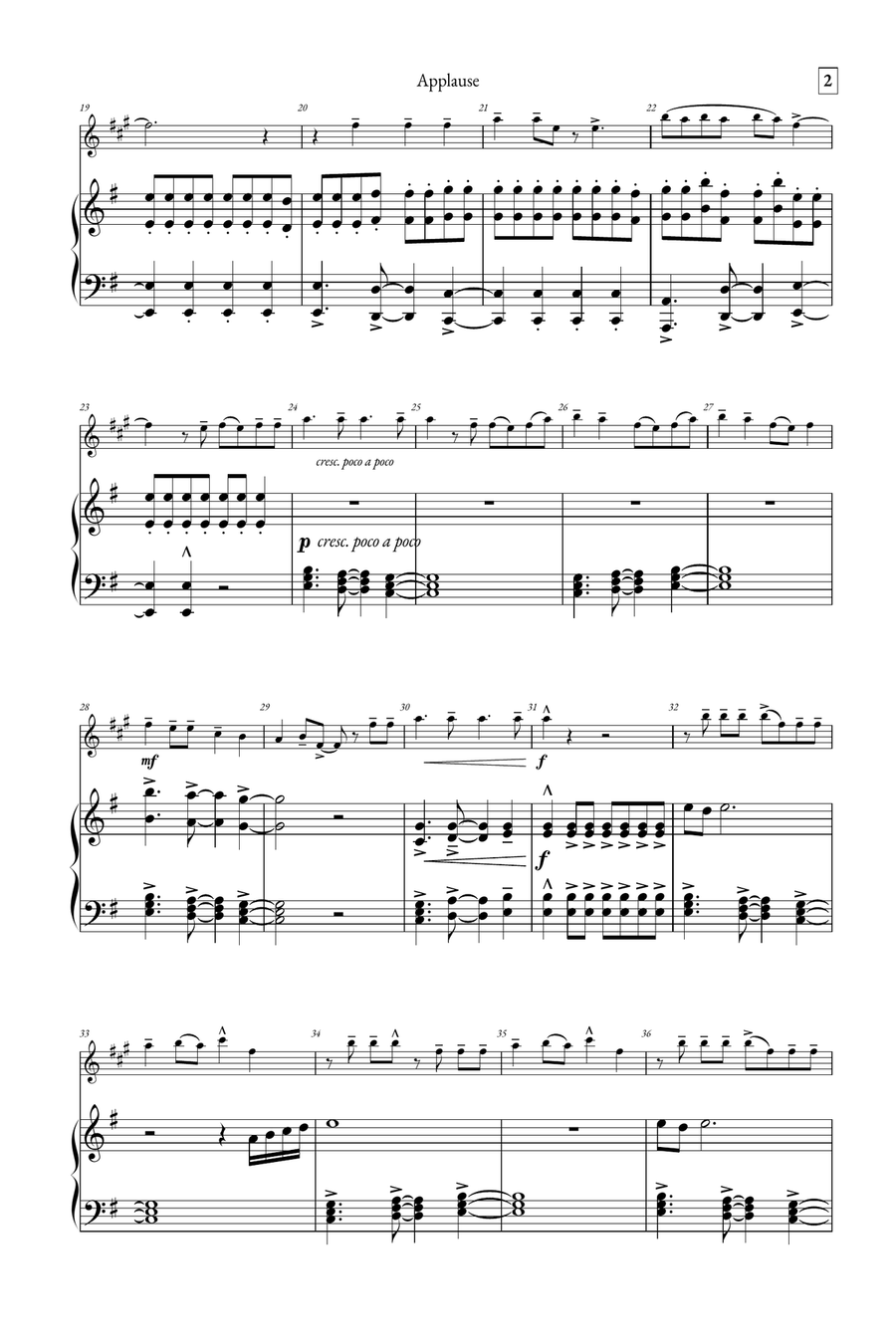 Applause B-Flat Clarinet scores gallery preview page 2