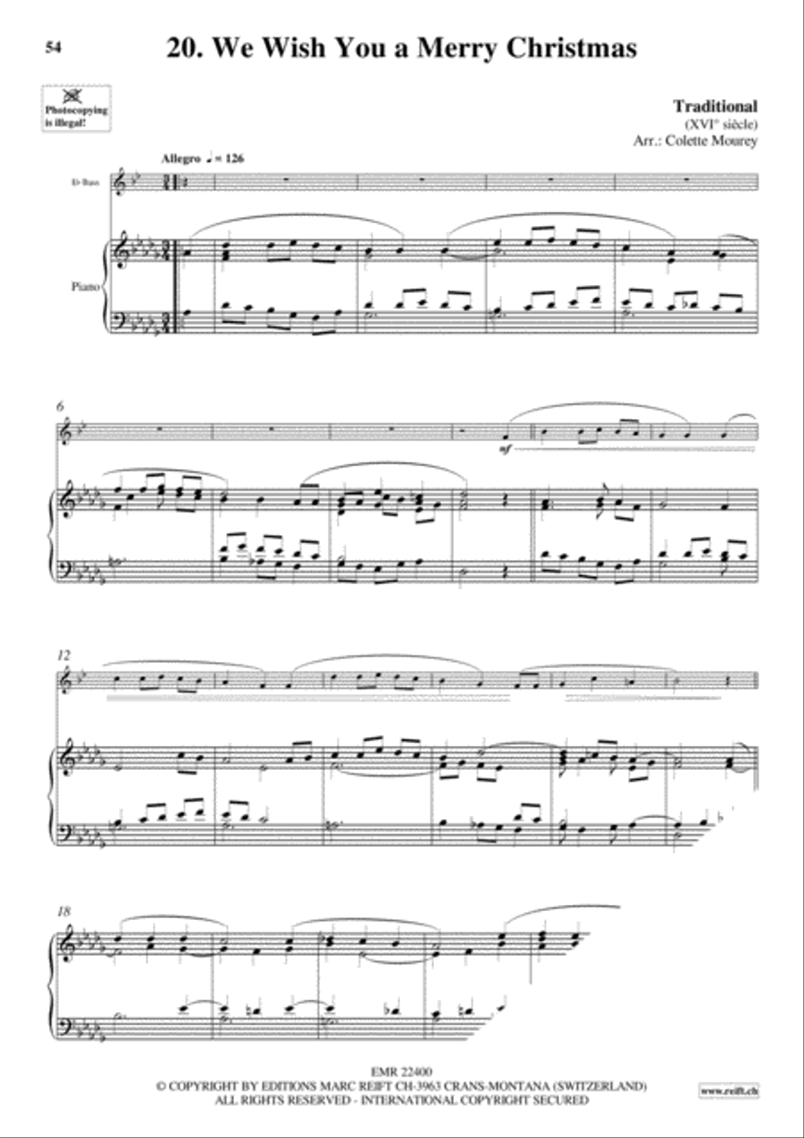 20 Greatest Christmas Hits Voice Solo scores gallery preview page 22