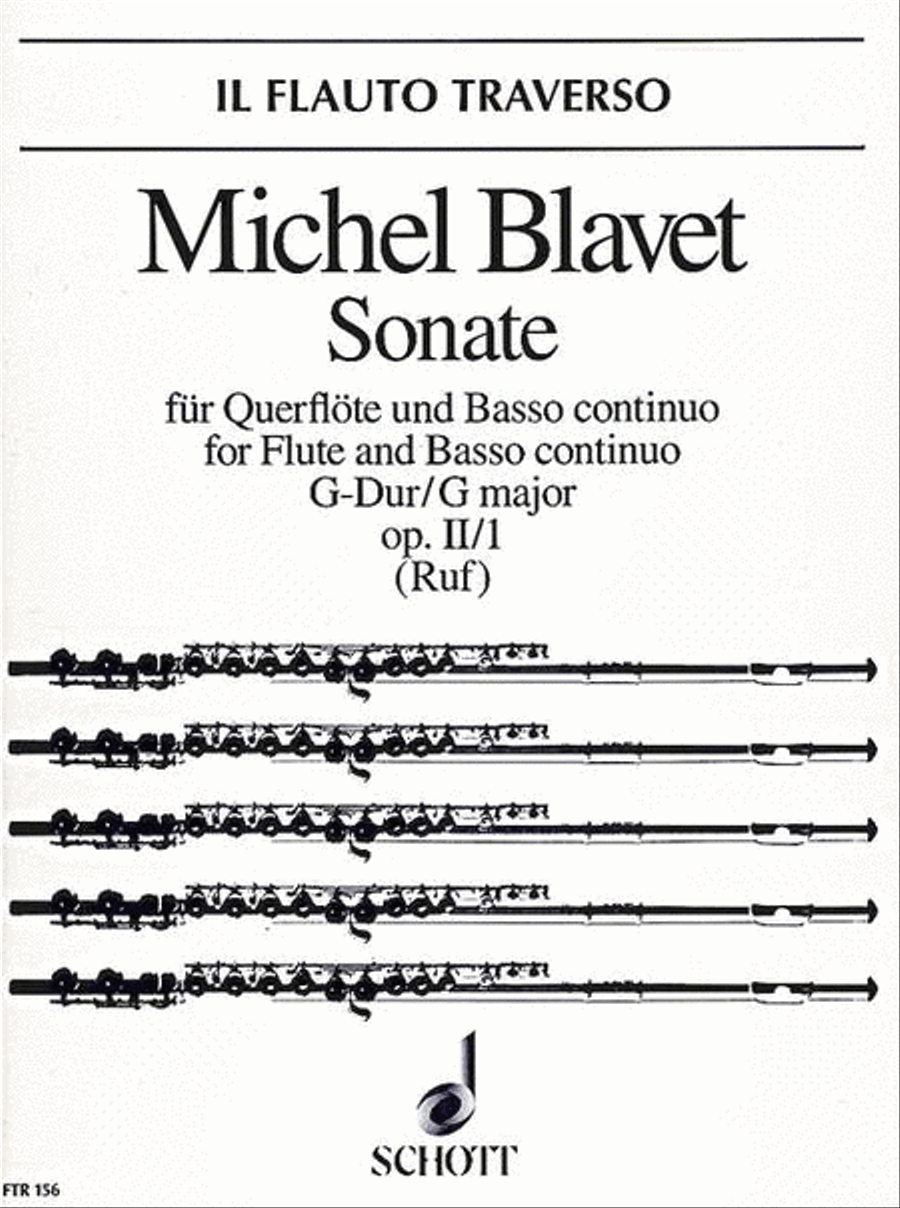 Sonata No. 1 G major Sonata No. 1 G major Flute scores gallery preview page 1
