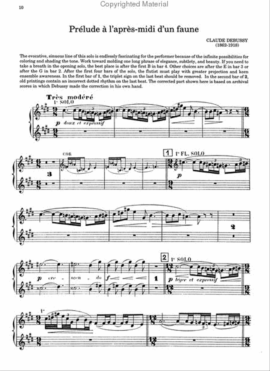 Orchestral Excerpts for Flute Chamber Music scores gallery preview page 3