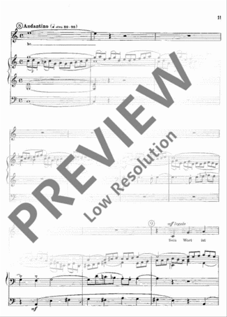 Der 93. Psalm Unison Choir scores gallery preview page 12