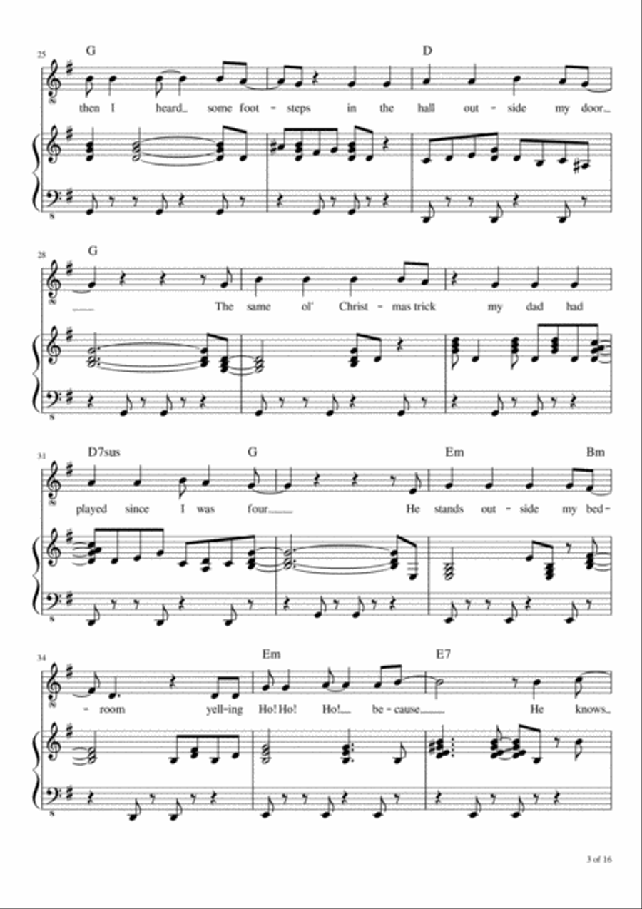 (it Must've Been Ol') Santa Claus Voice scores gallery preview page 4