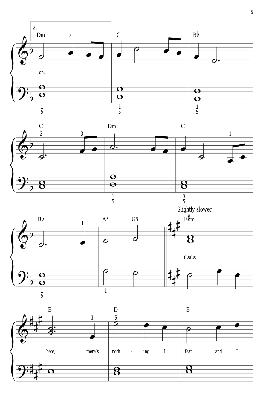My Heart Will Go On (Love Theme from Titanic) Easy Piano scores gallery preview page 4
