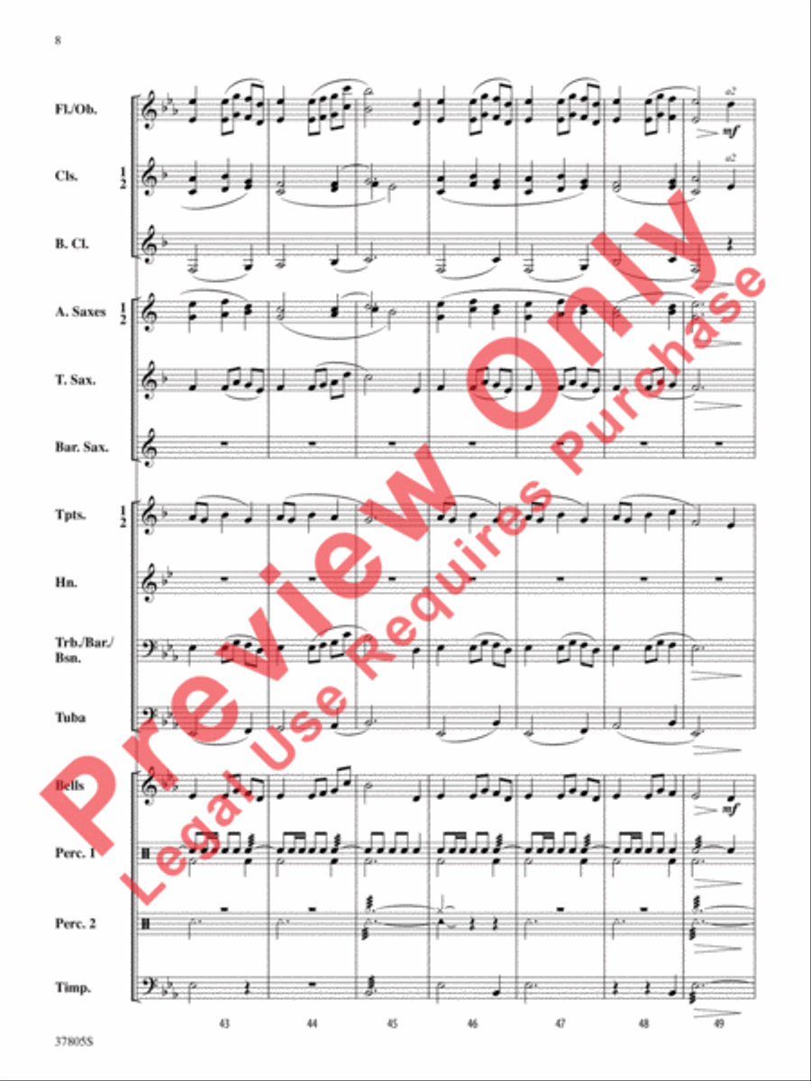 Daydreaming Daydreaming Concert Band scores gallery preview page 9