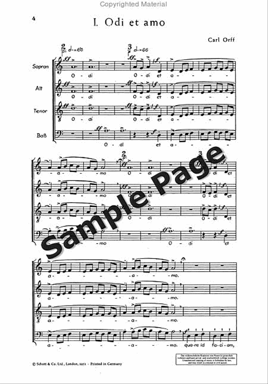 4 A Cappella Choruses 4-Part scores gallery preview page 4