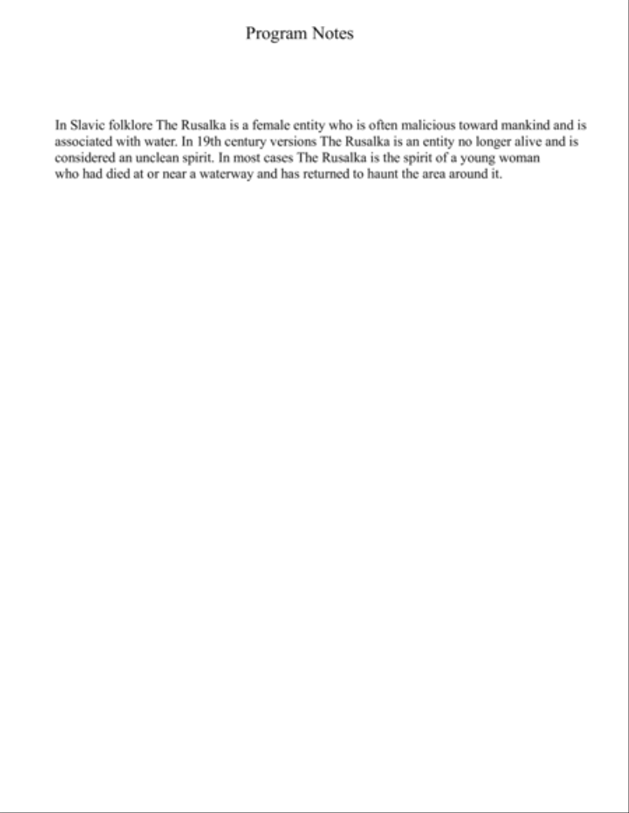 Rusalka Rusalka Viola Solo scores gallery preview page 2
