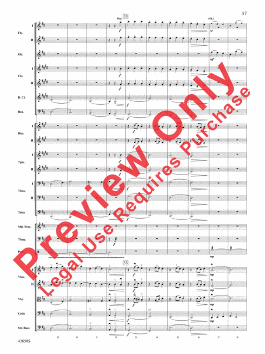 A Northumbrian Folk Song Suite Full Orchestra scores gallery preview page 18