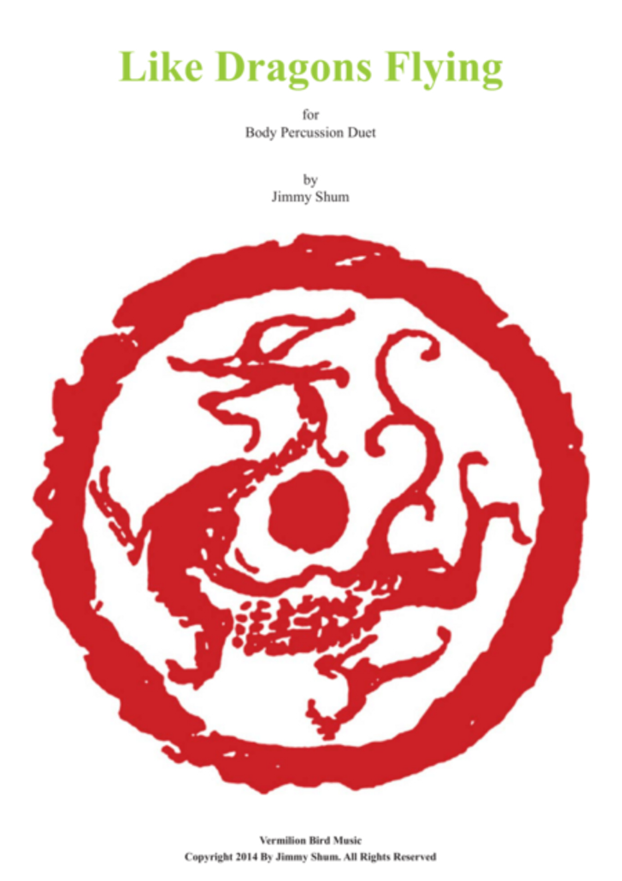 Like Dragons Flying (Body Percussion Duet) Percussion scores gallery preview page 1