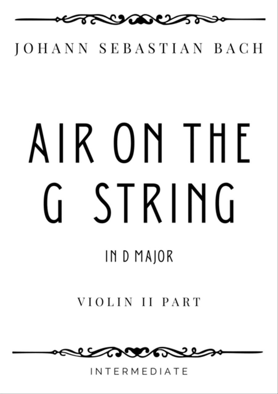 J.S. Bach - Air in the G String in D Major - Intermediate image number null
