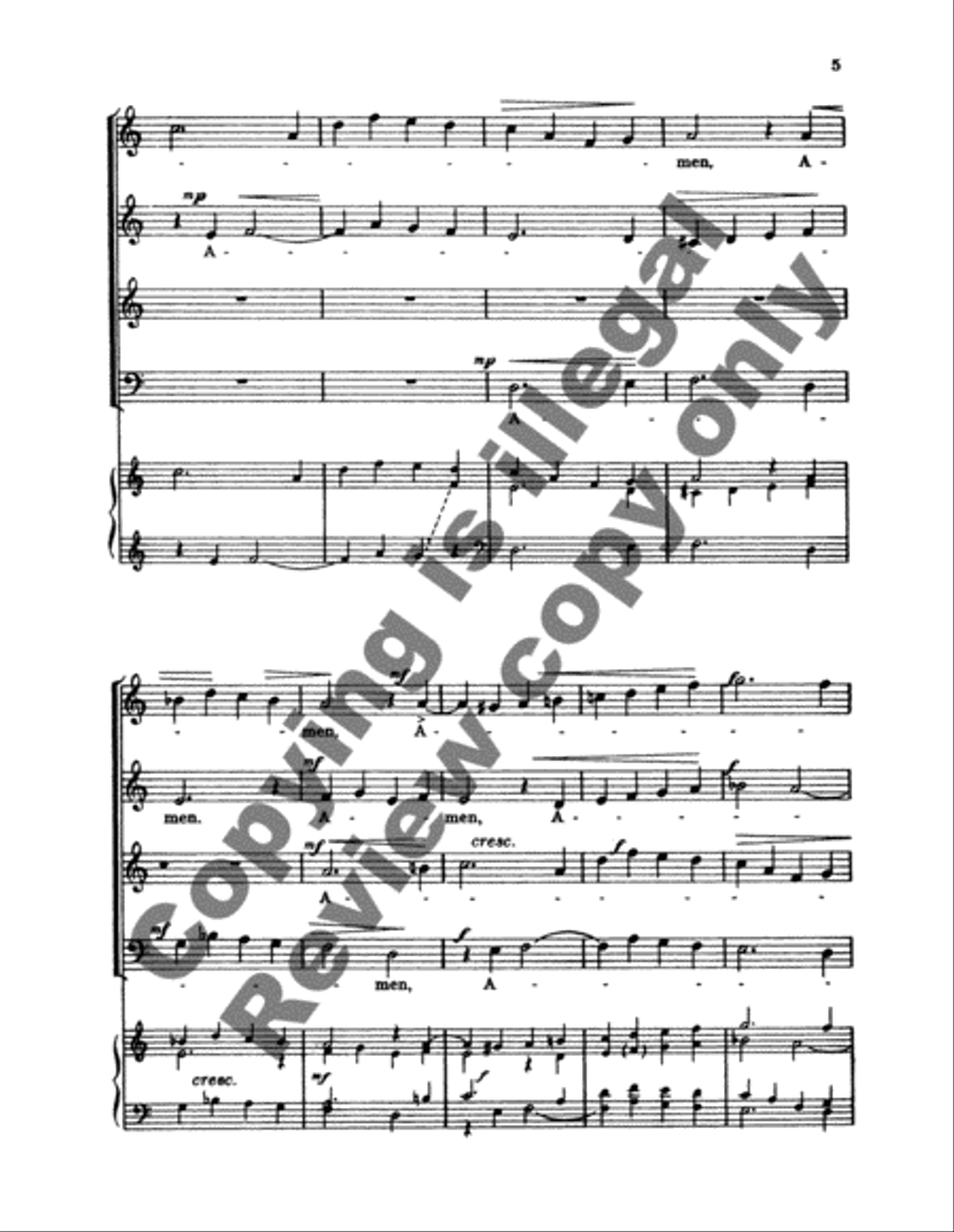 Here Repose, O Broken Body 4-Part scores gallery preview page 5