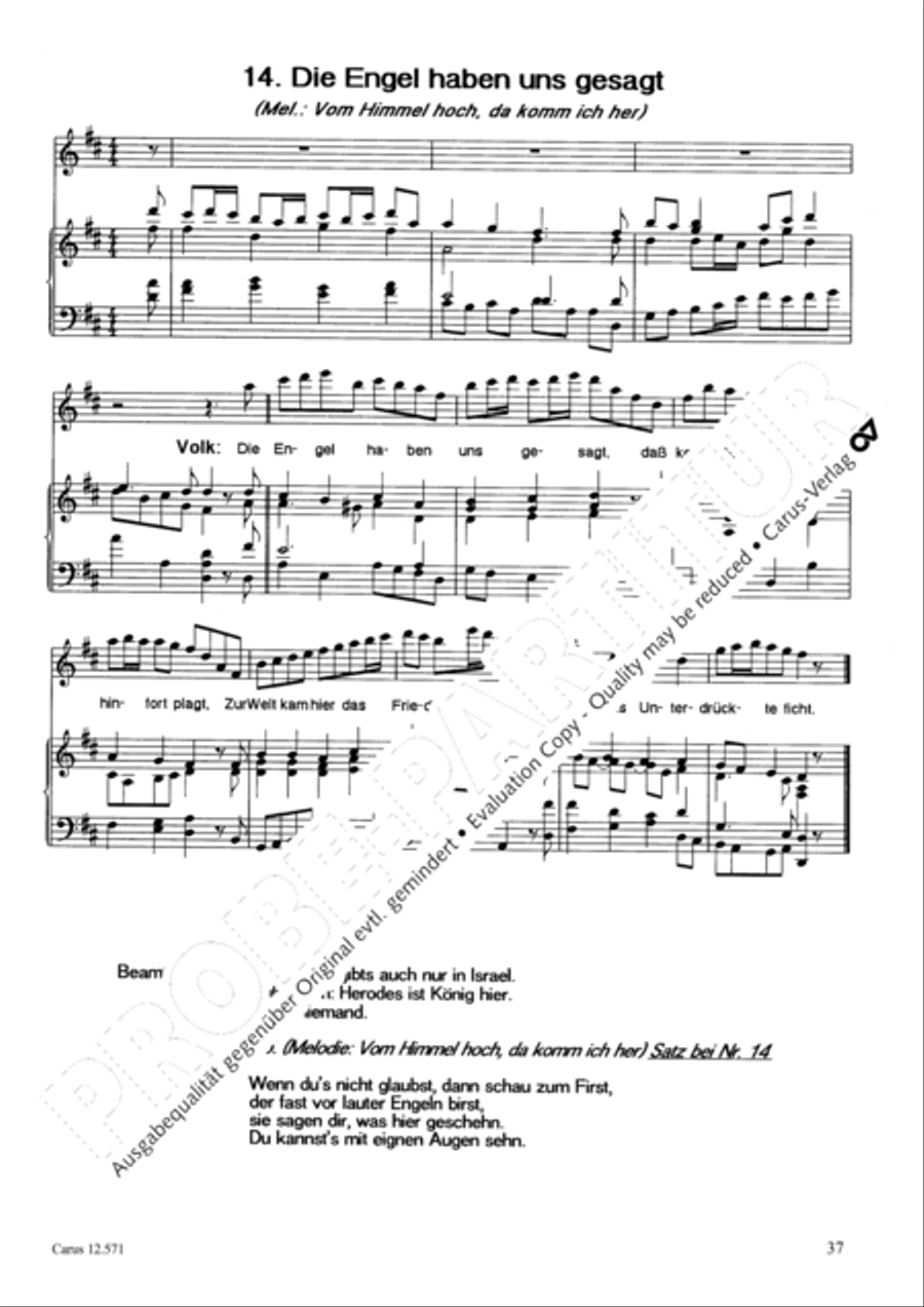 O je, Bethlehem Unison Choir scores gallery preview page 38