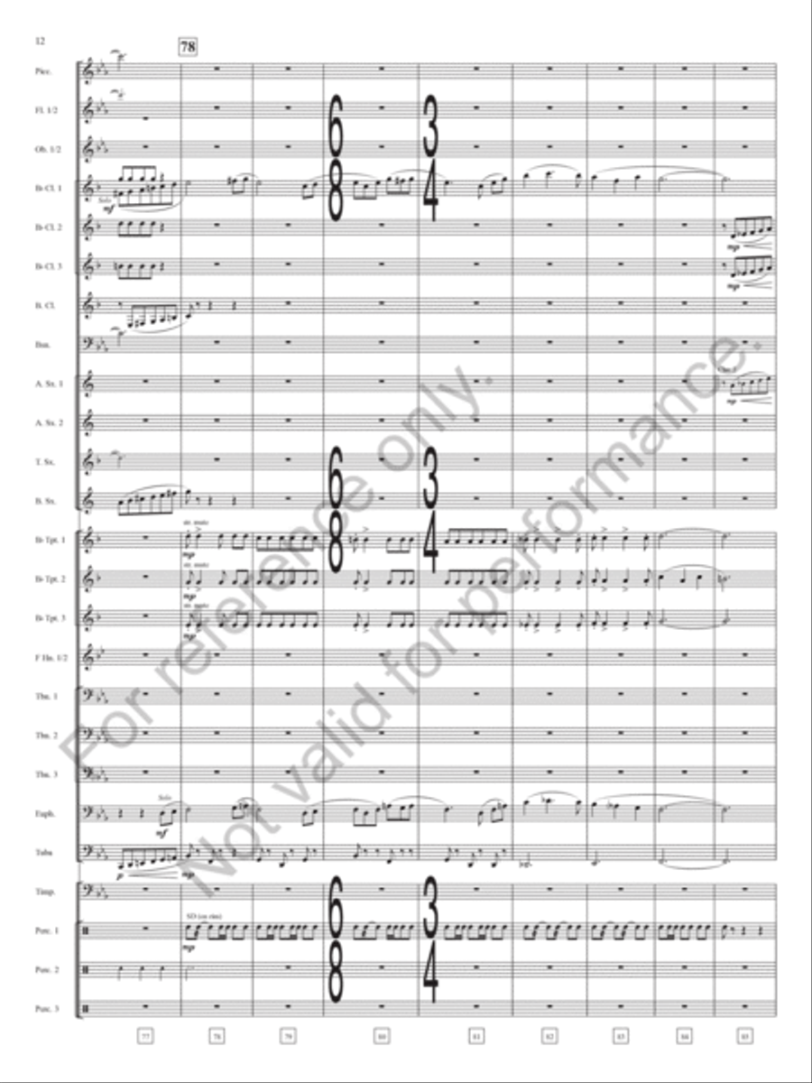Keynote Address Concert Band scores gallery preview page 13