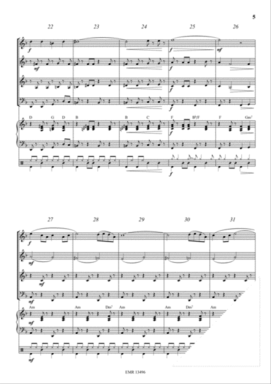 I Got Plenty O' Nuttin' Woodwind Quartet scores gallery preview page 5